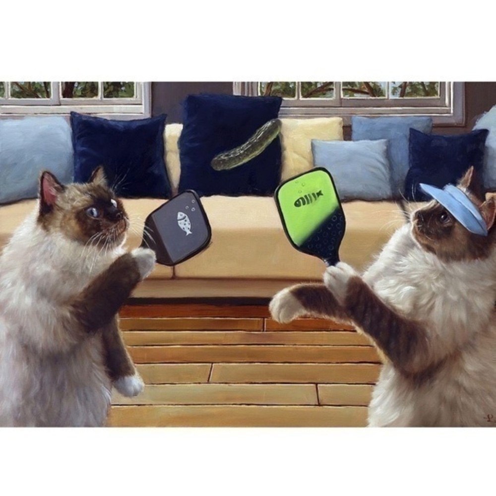Pickleball fans do you you love cats?